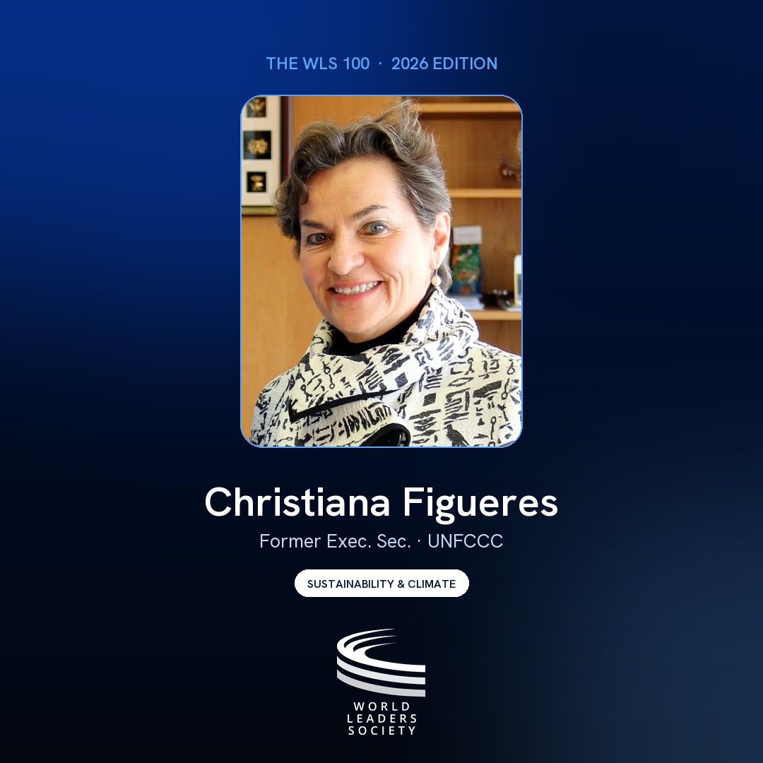 WLS 100 badge · Christiana Figueres