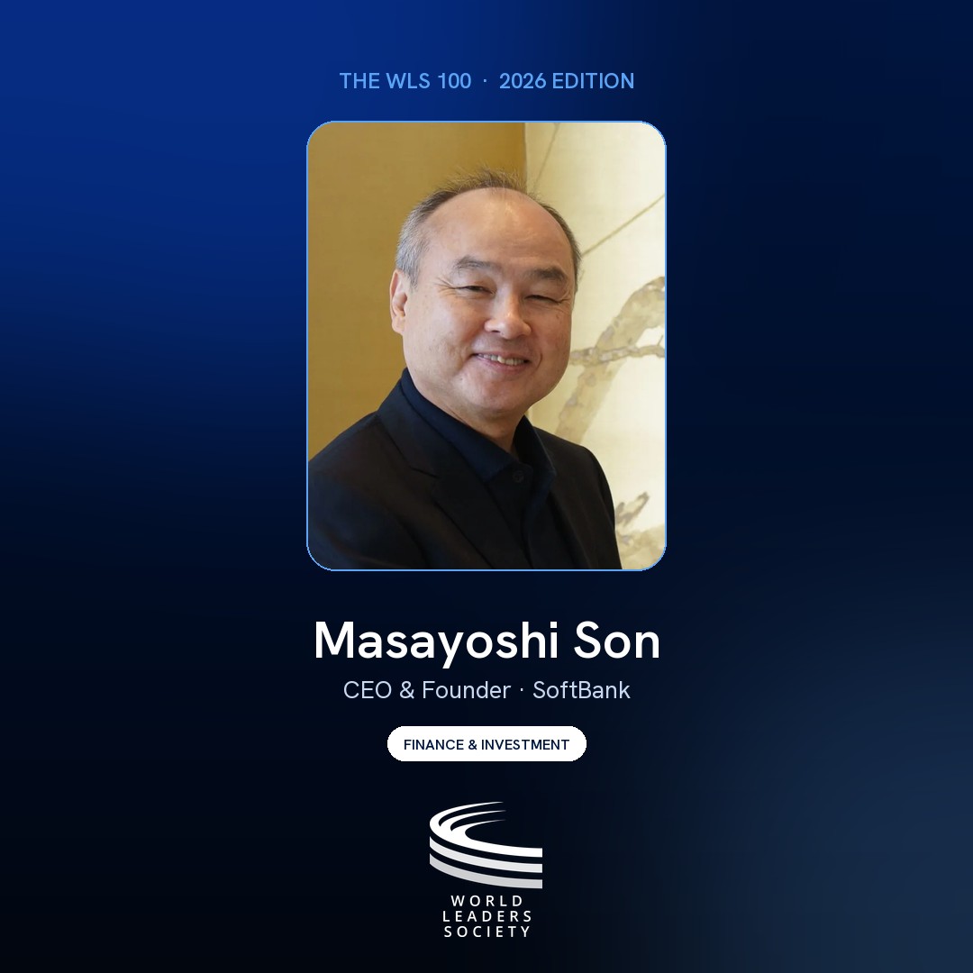 WLS 100 badge · Masayoshi Son