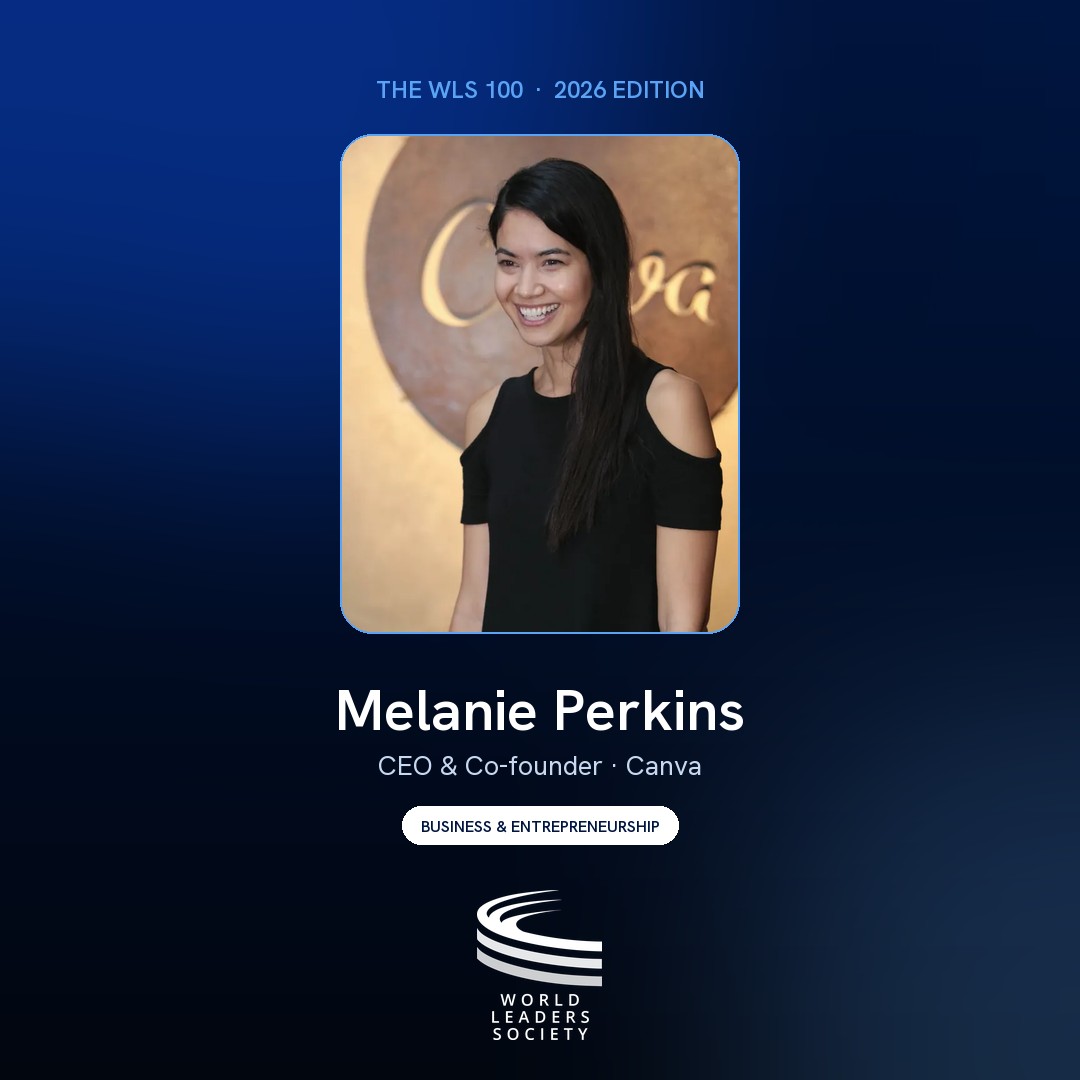 WLS 100 badge · Melanie Perkins