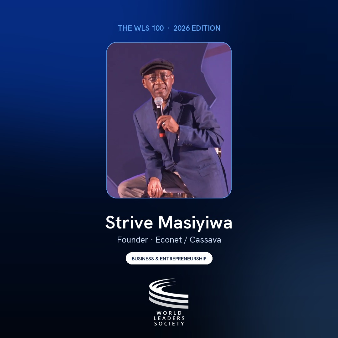 WLS 100 badge · Strive Masiyiwa