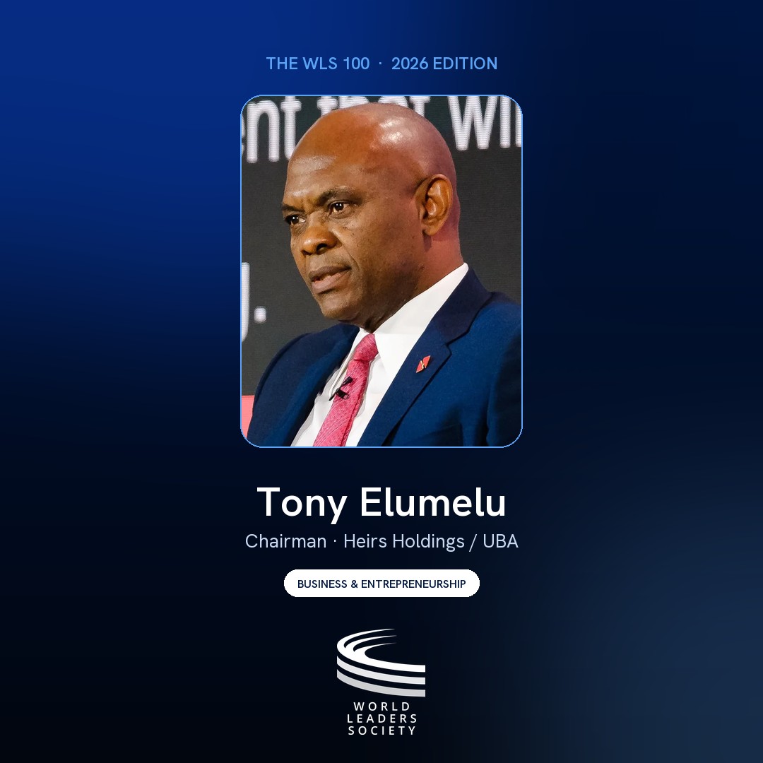 WLS 100 badge · Tony Elumelu
